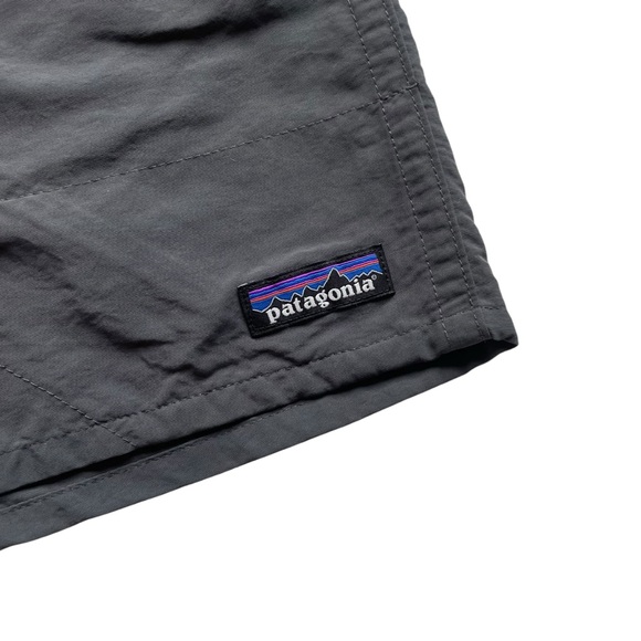 Patagonia Gray Baggies Athletic Shorts 58034 Elastic Waist Lined Tie Sz L - Picture 2 of 13